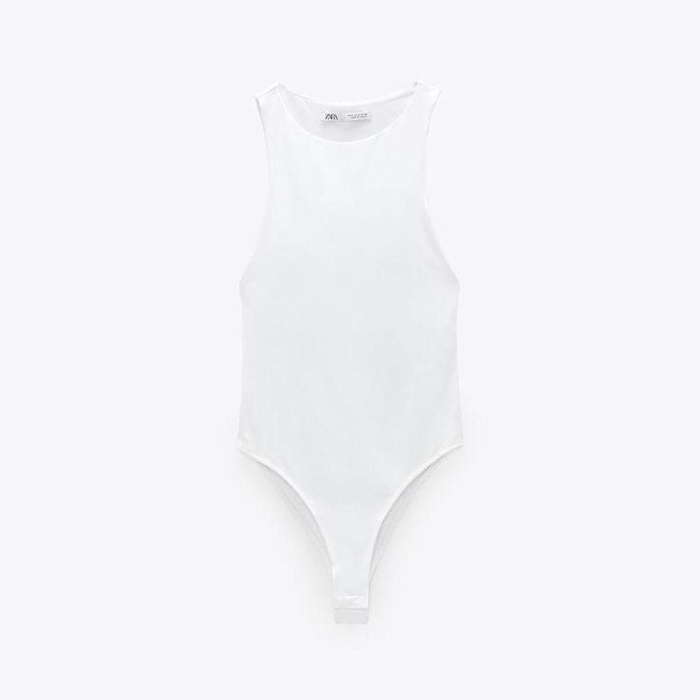 NWT Zara Polyamide High Neck Bodysuit